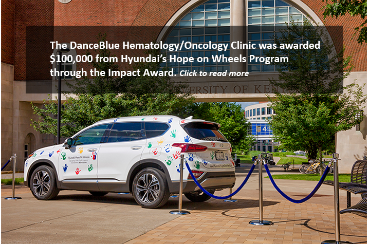 The DanceBlue Hematology/Oncology Clinic was awarded $100,000 from Hyundai’s Hope on Wheels Program through the Impact Award.  Click to read more